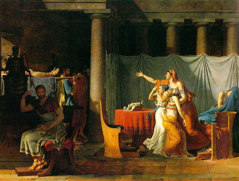 Jacques-Louis David The Lictors Bring to Brutus the Bodies of His Sons